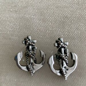 Anchor Earrings. Hypoallergenic